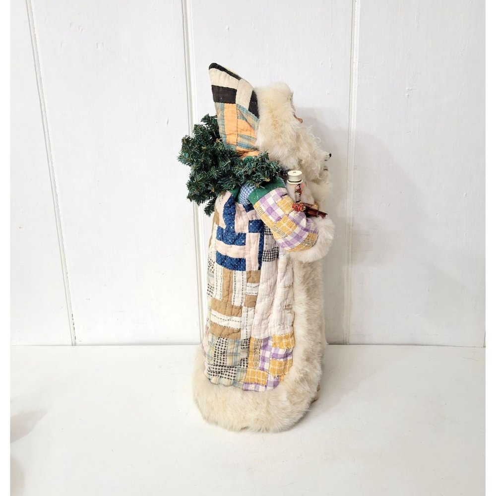 Linda Randall Collectible Primitive Quilt Santa 1992 Limited Edition - Picture 4 of 8